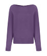 Джемпер oversize c молнией сзади фиолетовый 