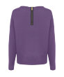 Джемпер oversize c молнией сзади фиолетовый 