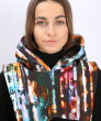 Капюшон с принтом город